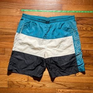 Vintage Color Block Adidas Shorts